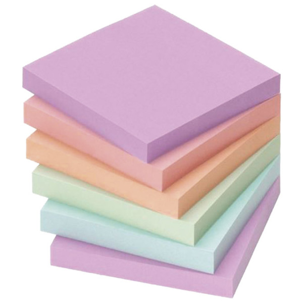 Blok samolepljiv  75x75mm 100L Info Notes 5854-80 pastel-sortirano